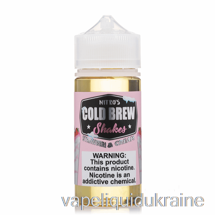 Vape Ukraine Strawberi and Cream - Nitros Cold Brew - 100mL 0mg